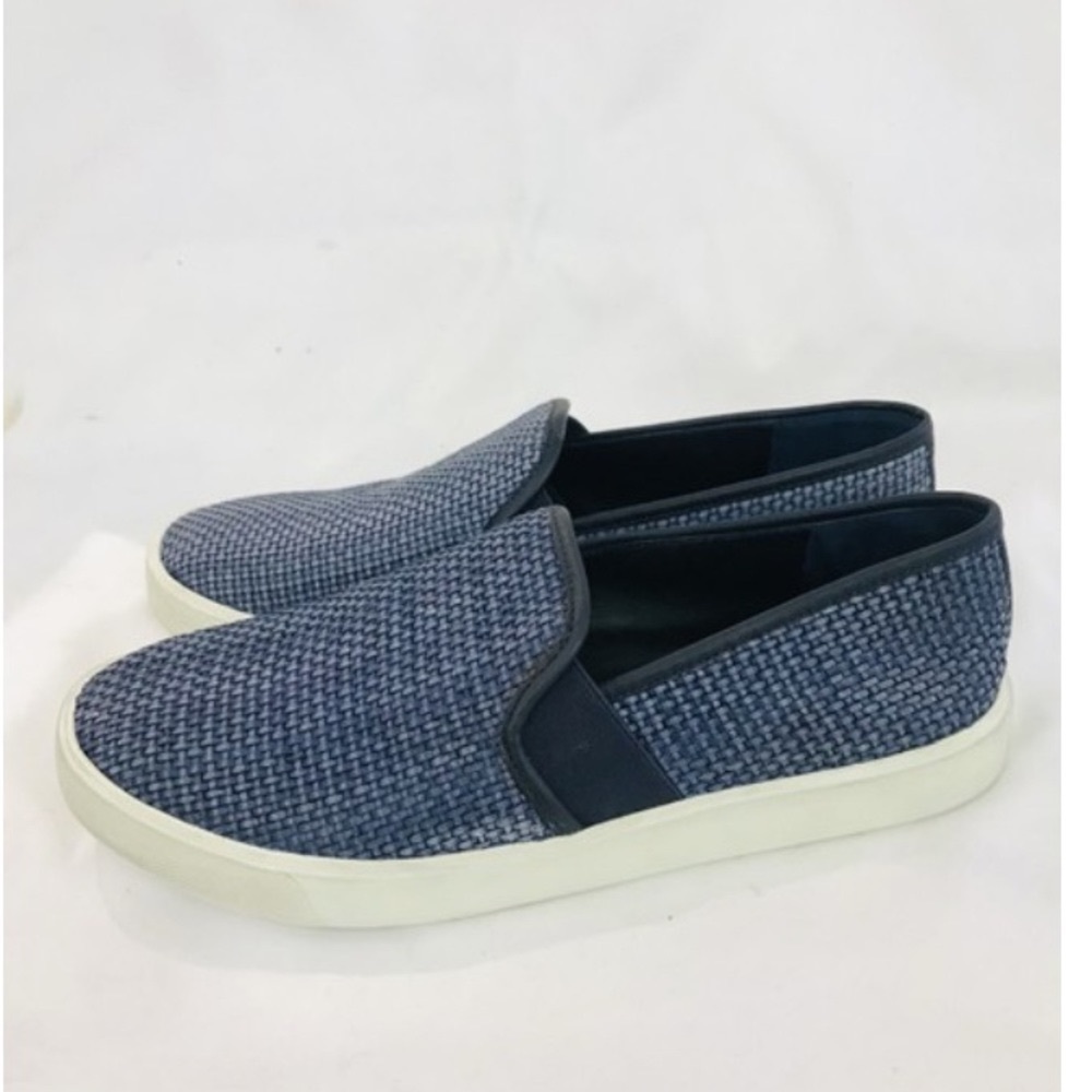 Vince Blue Preston Slip Ons Sneakers